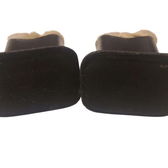 VINTAGE Eyeglasses Holders Matched Set Of TWO Leather And Faux Fur - Picture 5 of 11